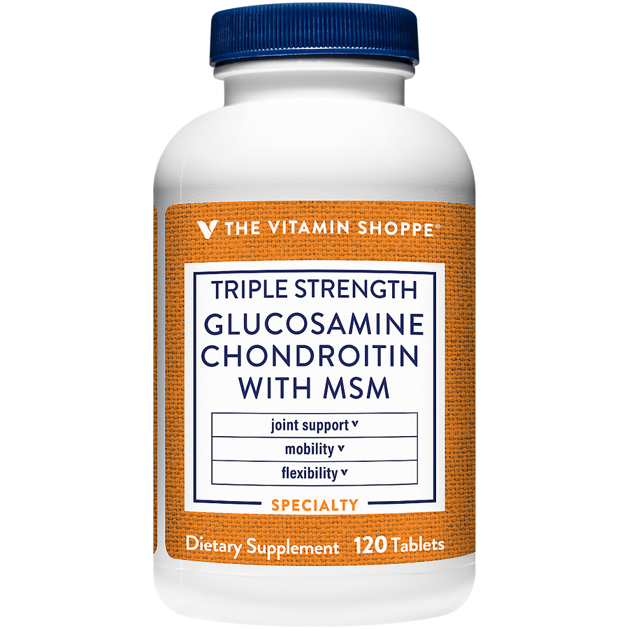 Vitamin Shoppe Triple Strength Glucosamine Chondroitin With MSM, Tablets